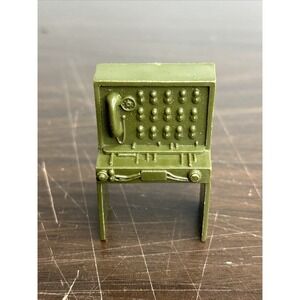 MARX BMC Military Radio Table Office Furniture Rare Playset Accessory